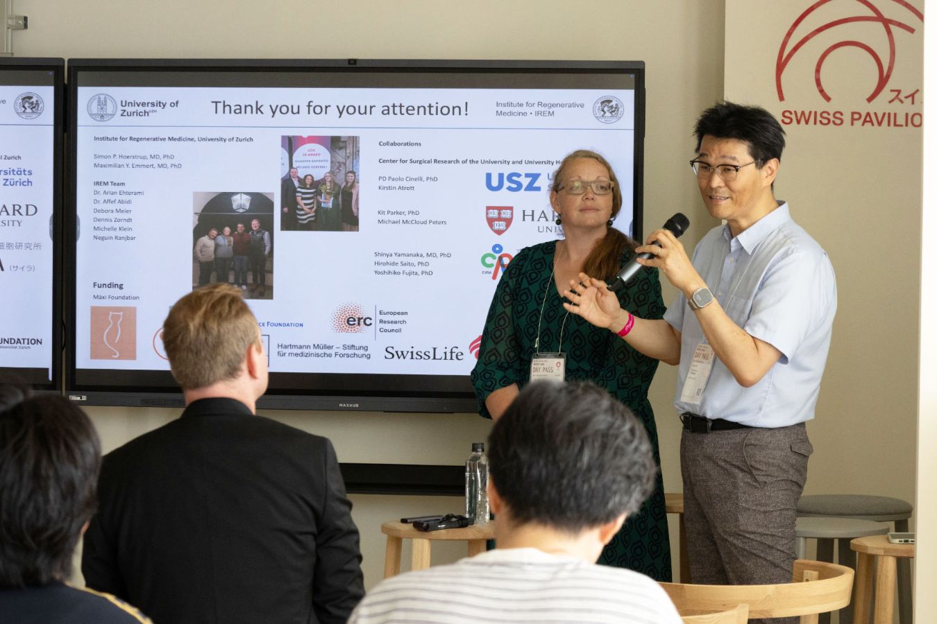 Impressions from the IREM Science Café at the Osaka Expo. (Images: IREM/CiRA)